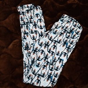 LulaRoe Penguin Leggings, One Sise